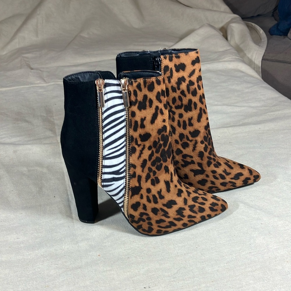 Diane leopard & zebra print boots